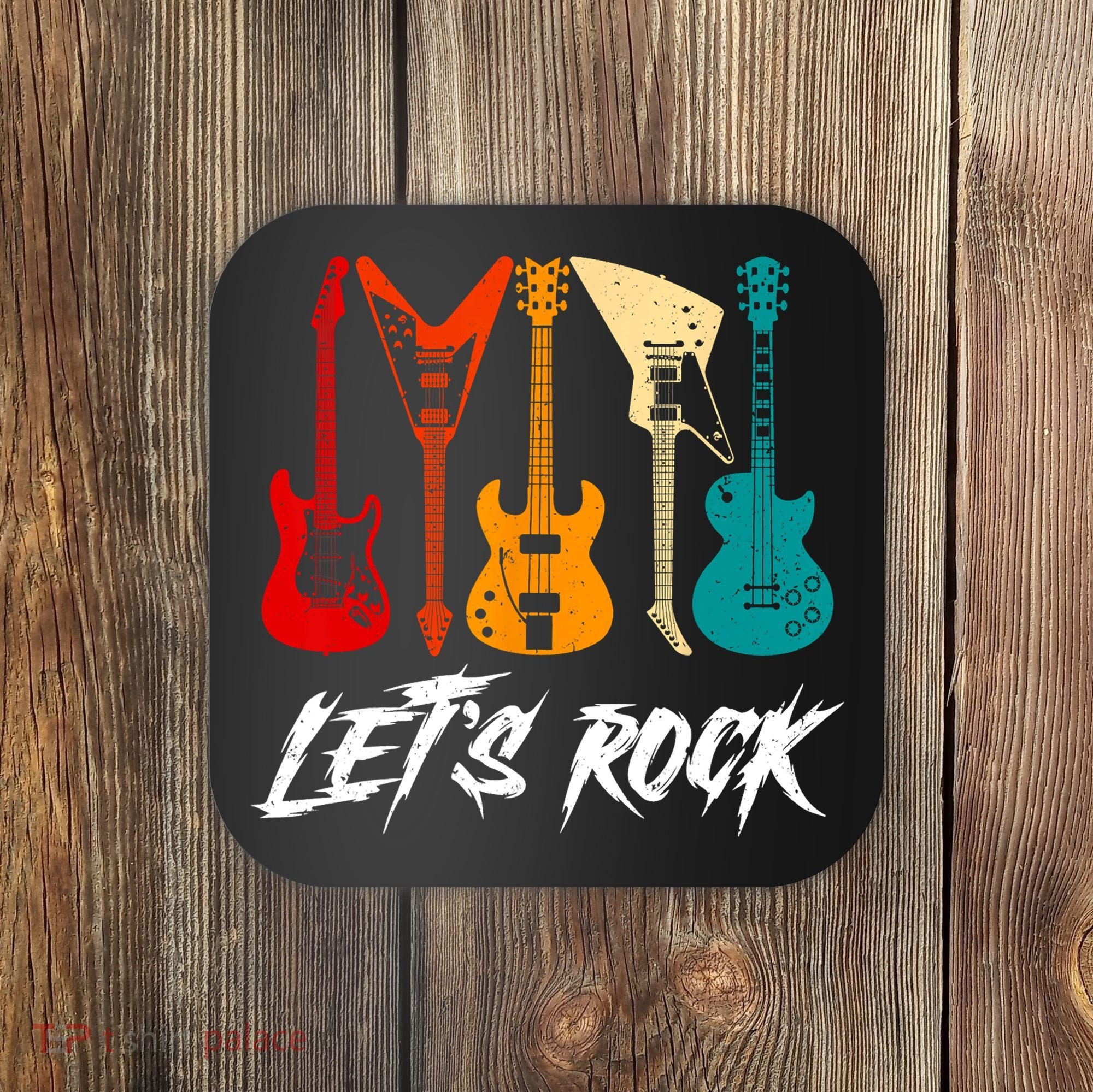Guitarist Guitar Player Rock Music Lover Guitar Coaster