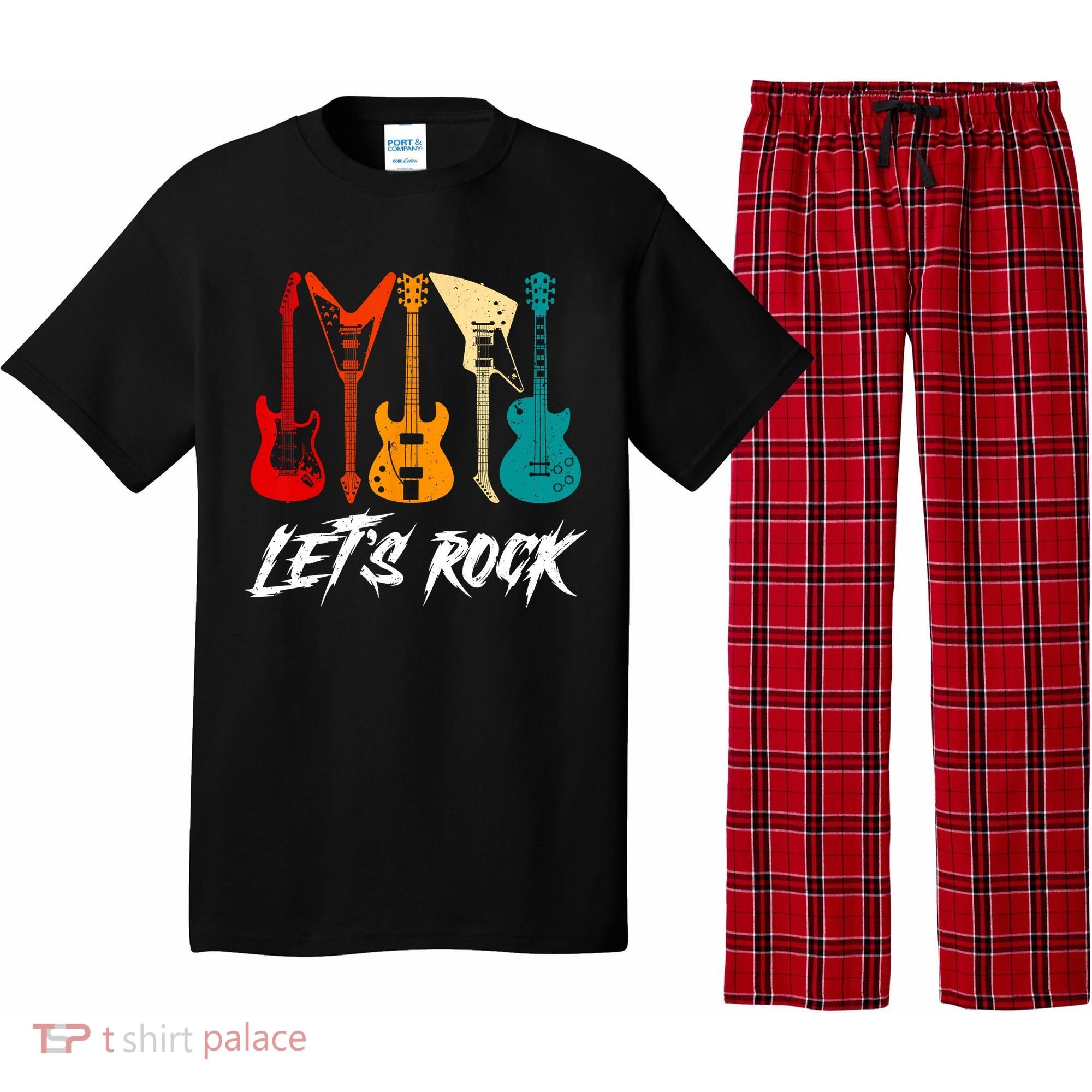 Guitarist Guitar Player Rock Music Lover Guitar Pajama Set