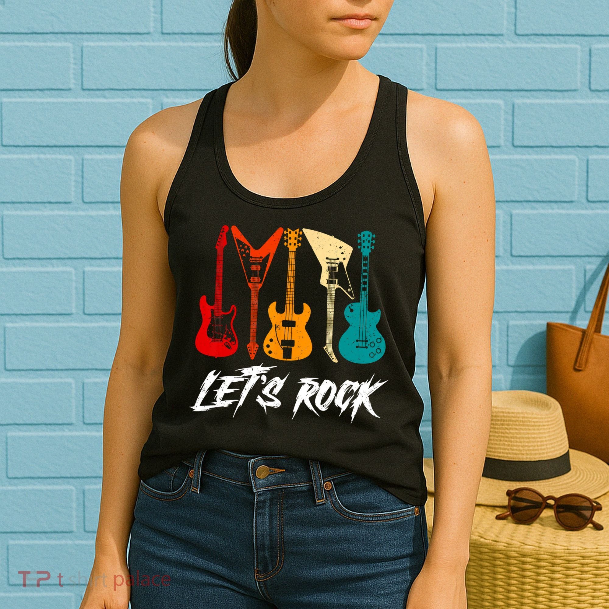 Guitarist Guitar Player Rock Music Lover Guitar Women's Tank Top
