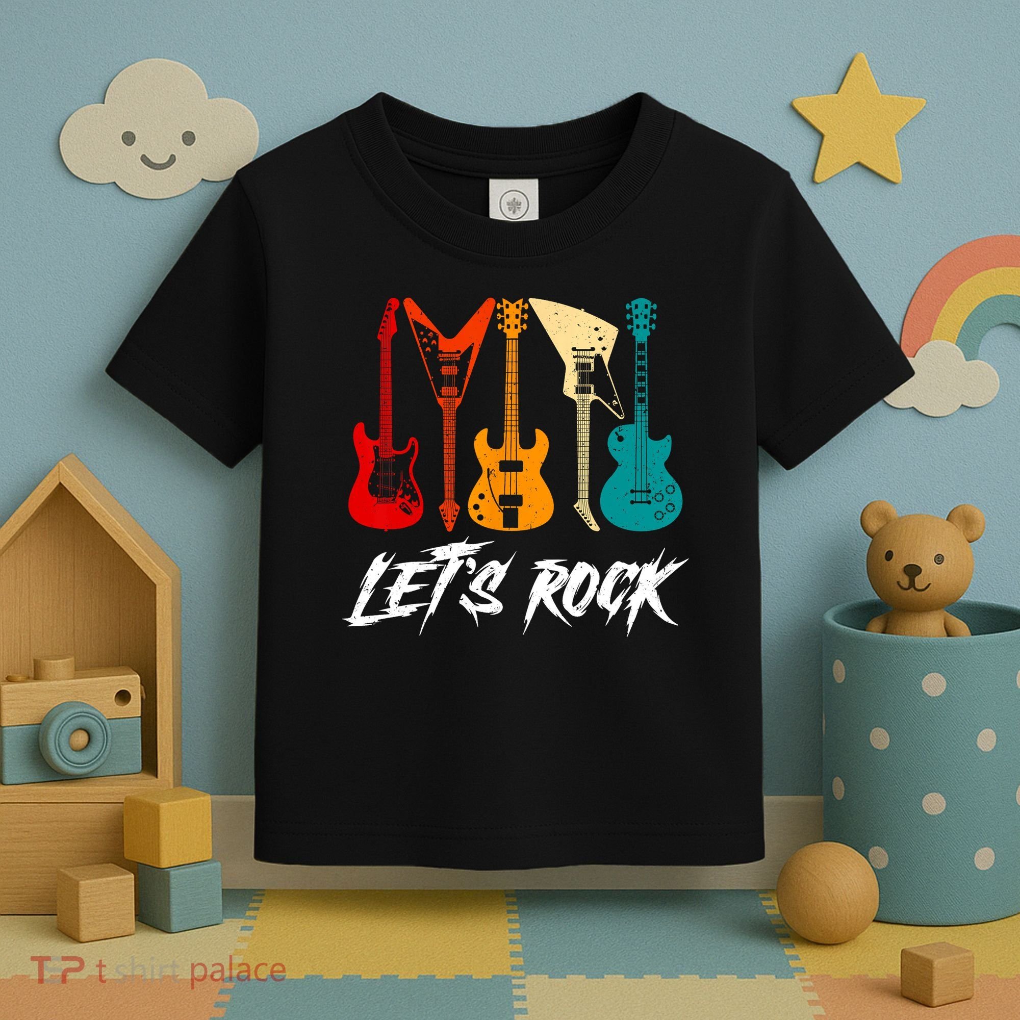 Guitarist Guitar Player Rock Music Lover Guitar Toddler T-Shirt