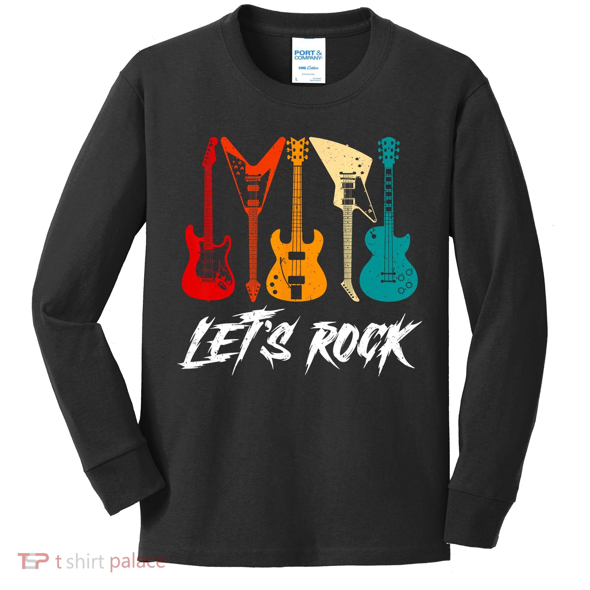 Guitarist Guitar Player Rock Music Lover Guitar Kids Long Sleeve Shirt