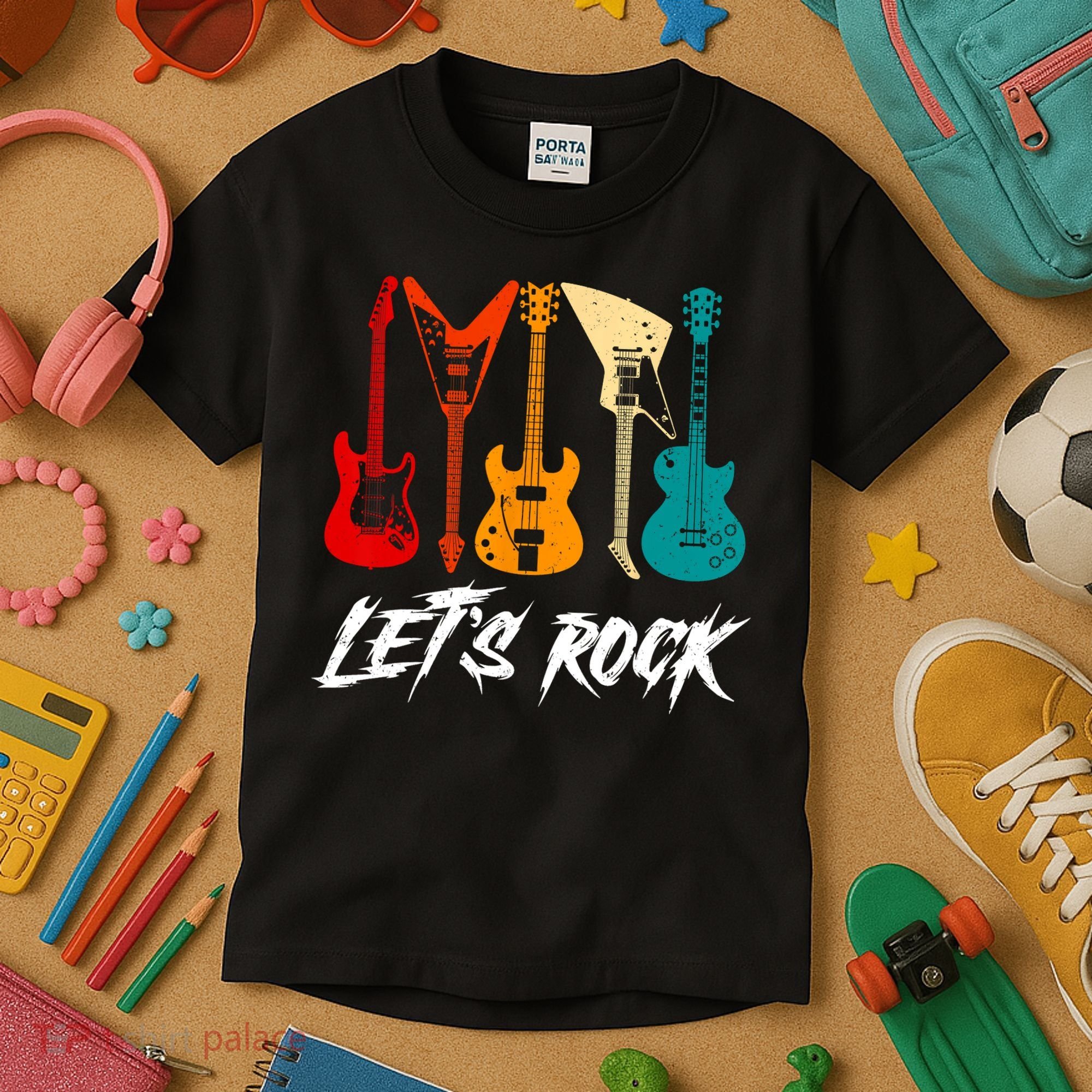 Guitarist Guitar Player Rock Music Lover Guitar Kids T-Shirt