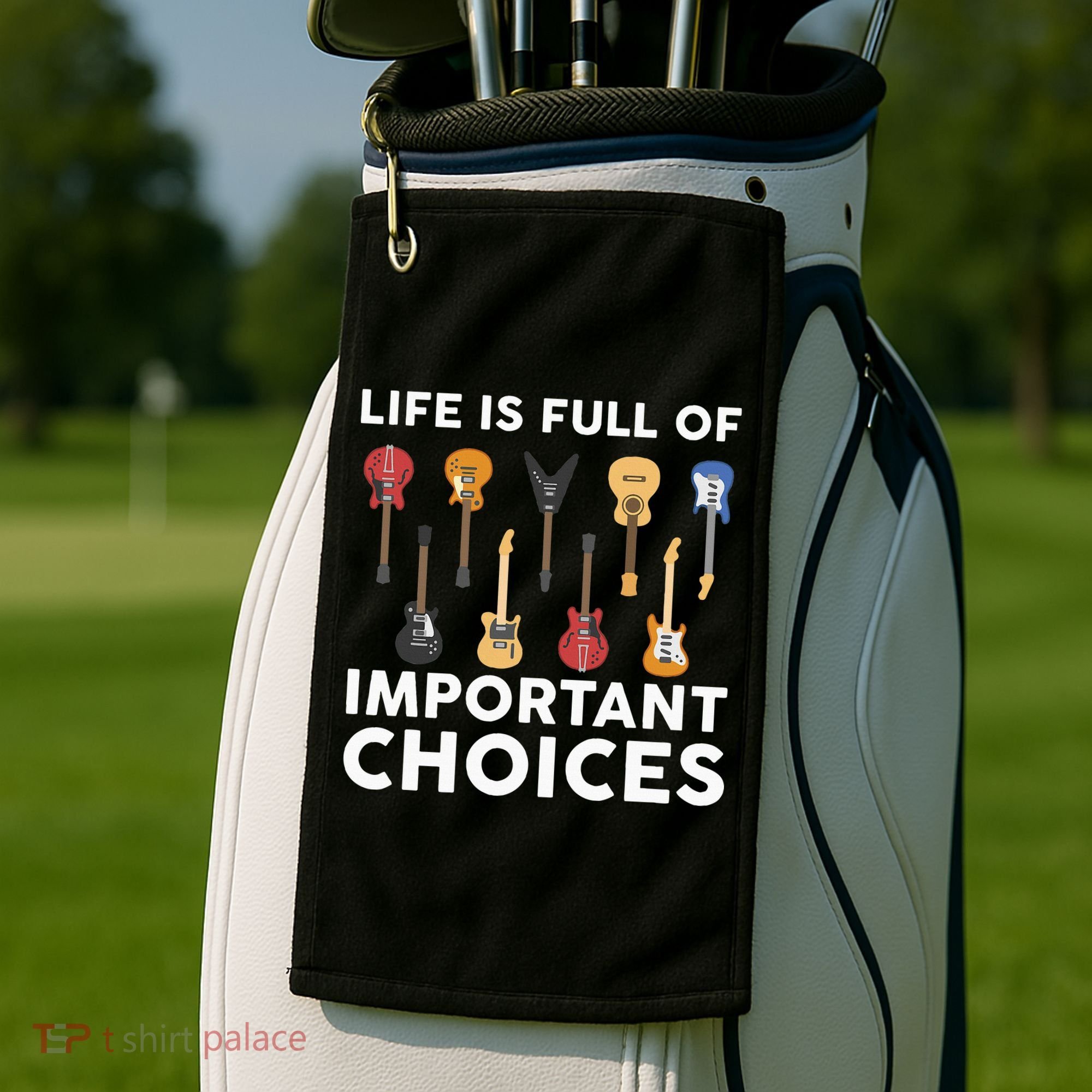 Guitarist Guitar Player Music Lover Golf Towel