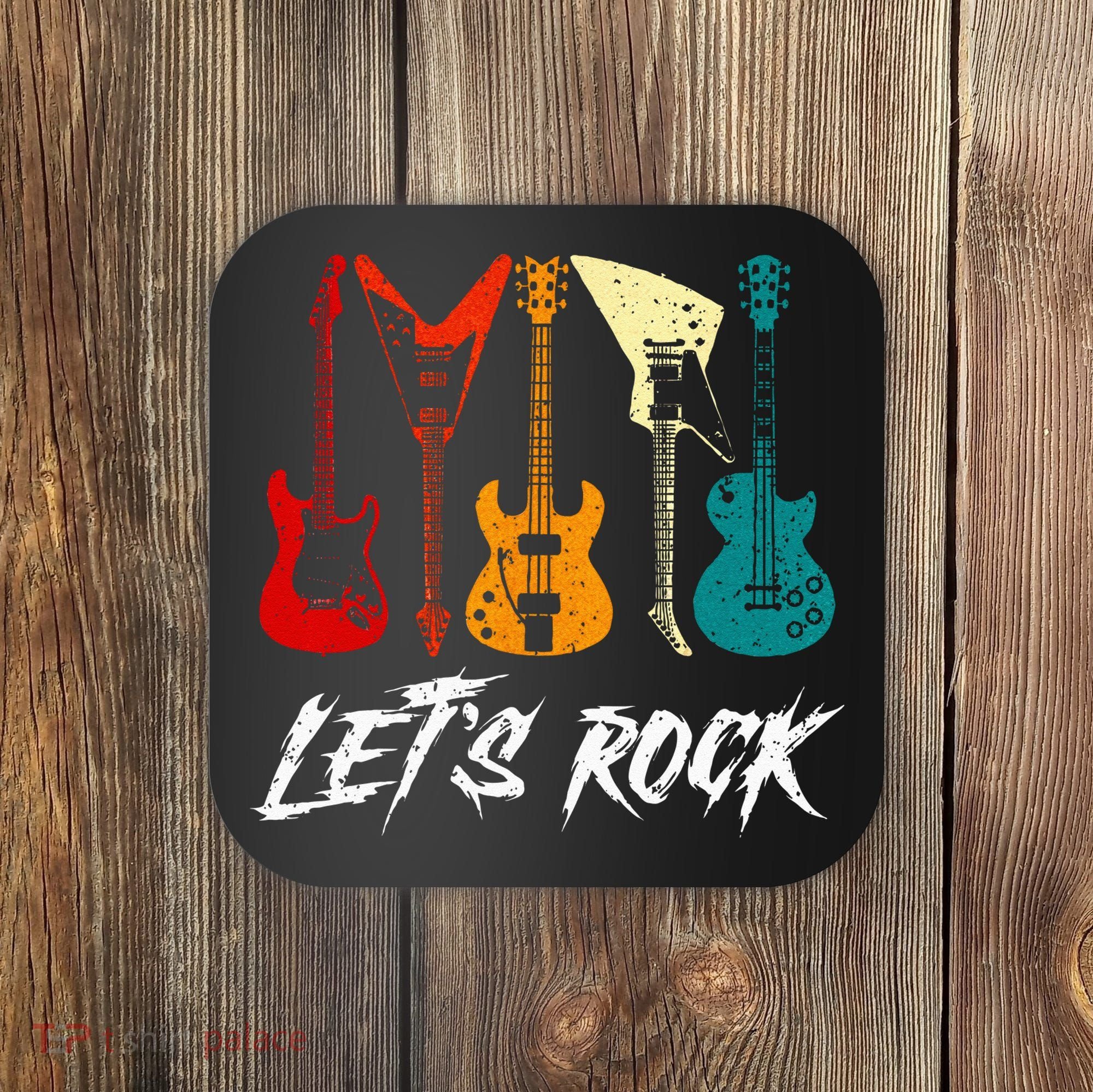 Guitarist Guitar Player Rock Music Lover Guitar Coaster