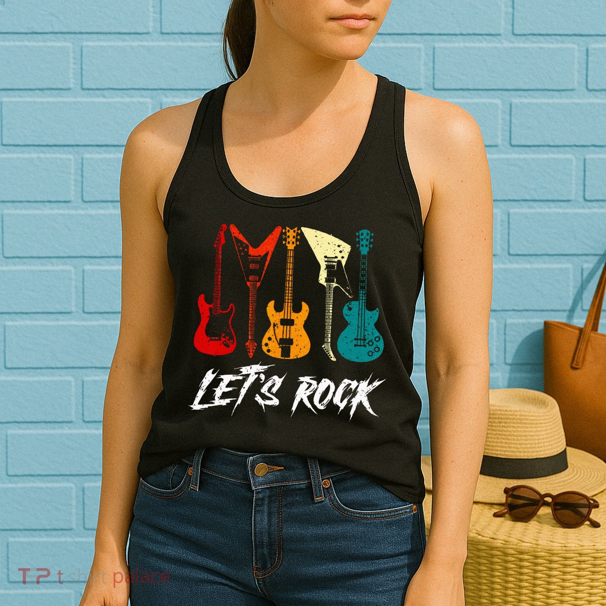Guitarist Guitar Player Rock Music Lover Guitar Women's Tank Top