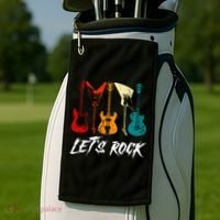 Guitarist Guitar Player Rock Music Lover Guitar Golf Towel thumb 2