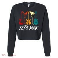 Guitarist Guitar Player Rock Music Lover Guitar Cropped Pullover Crew thumb 0