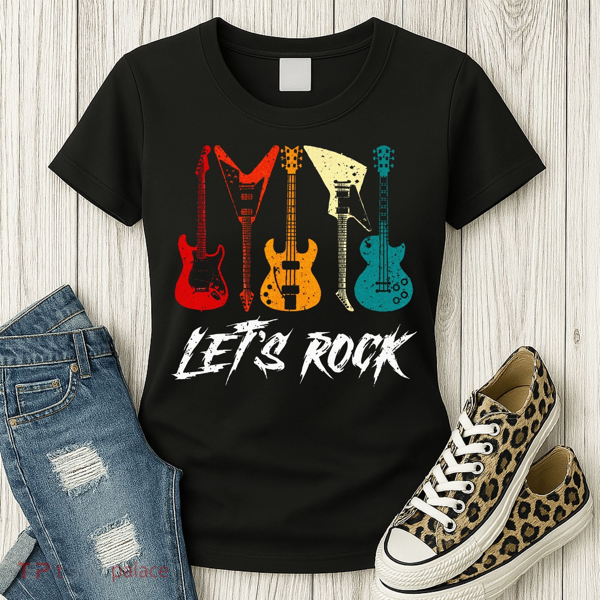Guitarist Guitar Player Rock Music Lover Guitar Women's T-Shirt