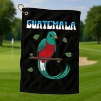 Guatemala Guatemalan Quetzal Golf Towel thumb 1