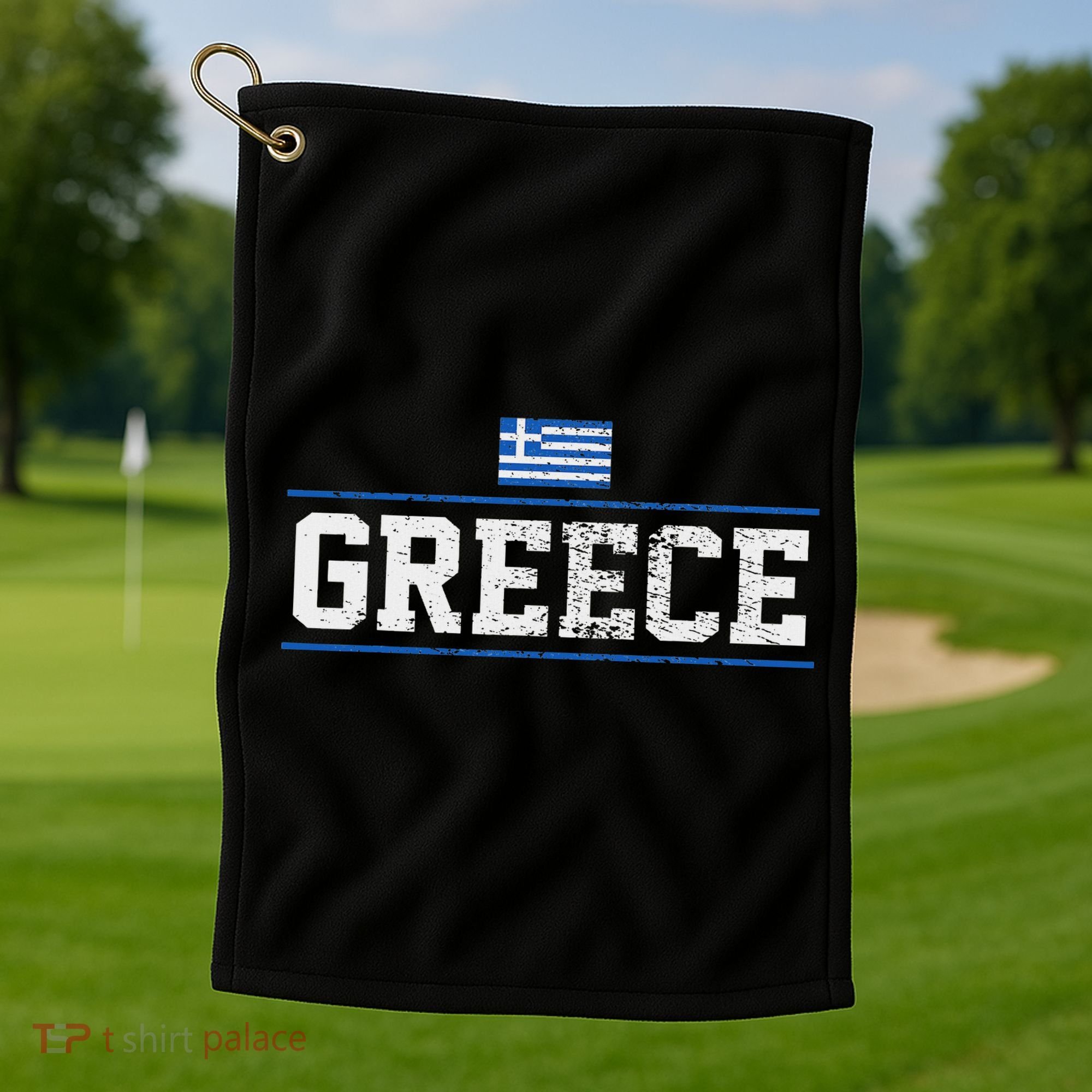Greece Golf Towel