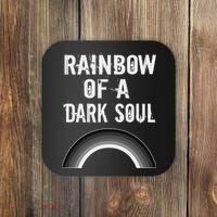 Gothic Grunge Rainbow Of A Dark Soul Goth Occult Coaster thumb 0