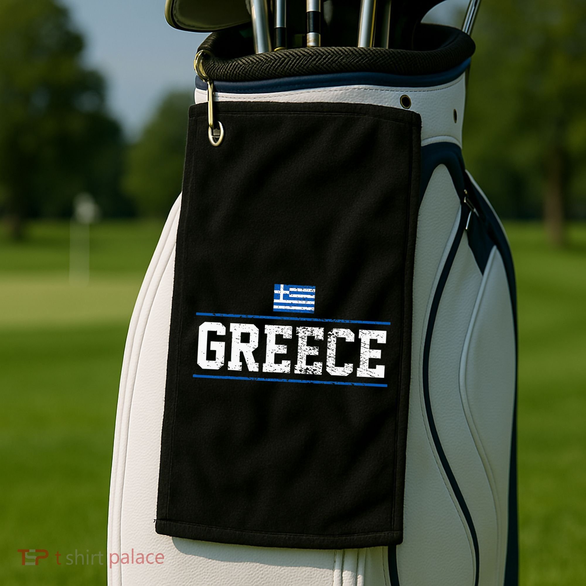 Greece Golf Towel