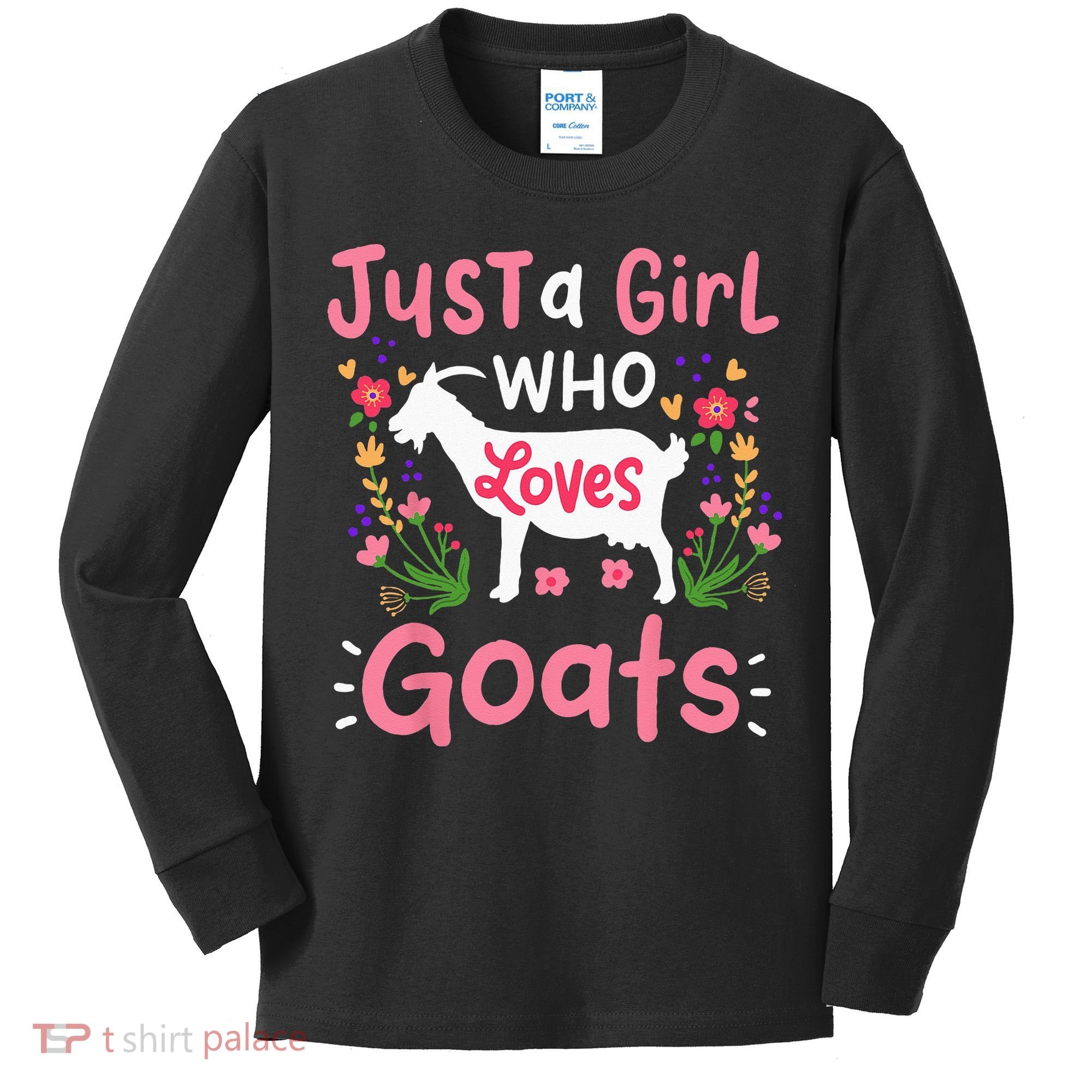 Goats Goat Rancher Farm Kids Long Sleeve Shirt