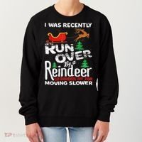 Grandma Got Run Over By A Reindeer Christmas So Pardon Me Gift Women's Sweatshirt thumb 0