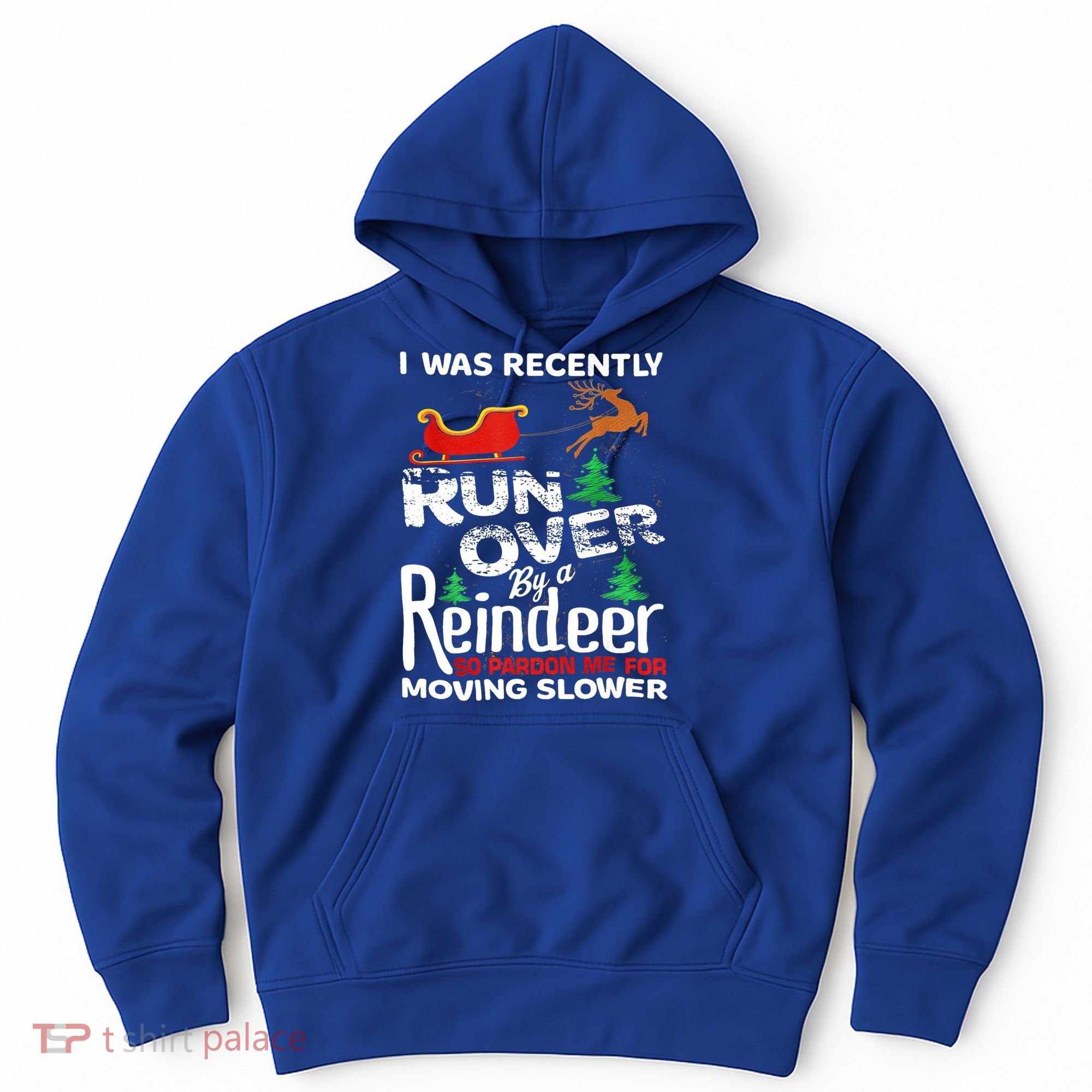 Grandma Got Run Over By A Reindeer Christmas So Pardon Me Gift Hoodie
