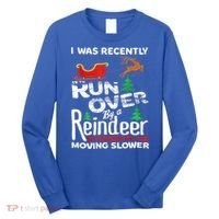 Grandma Got Run Over By A Reindeer Christmas So Pardon Me Gift Long Sleeve Shirt thumb 0