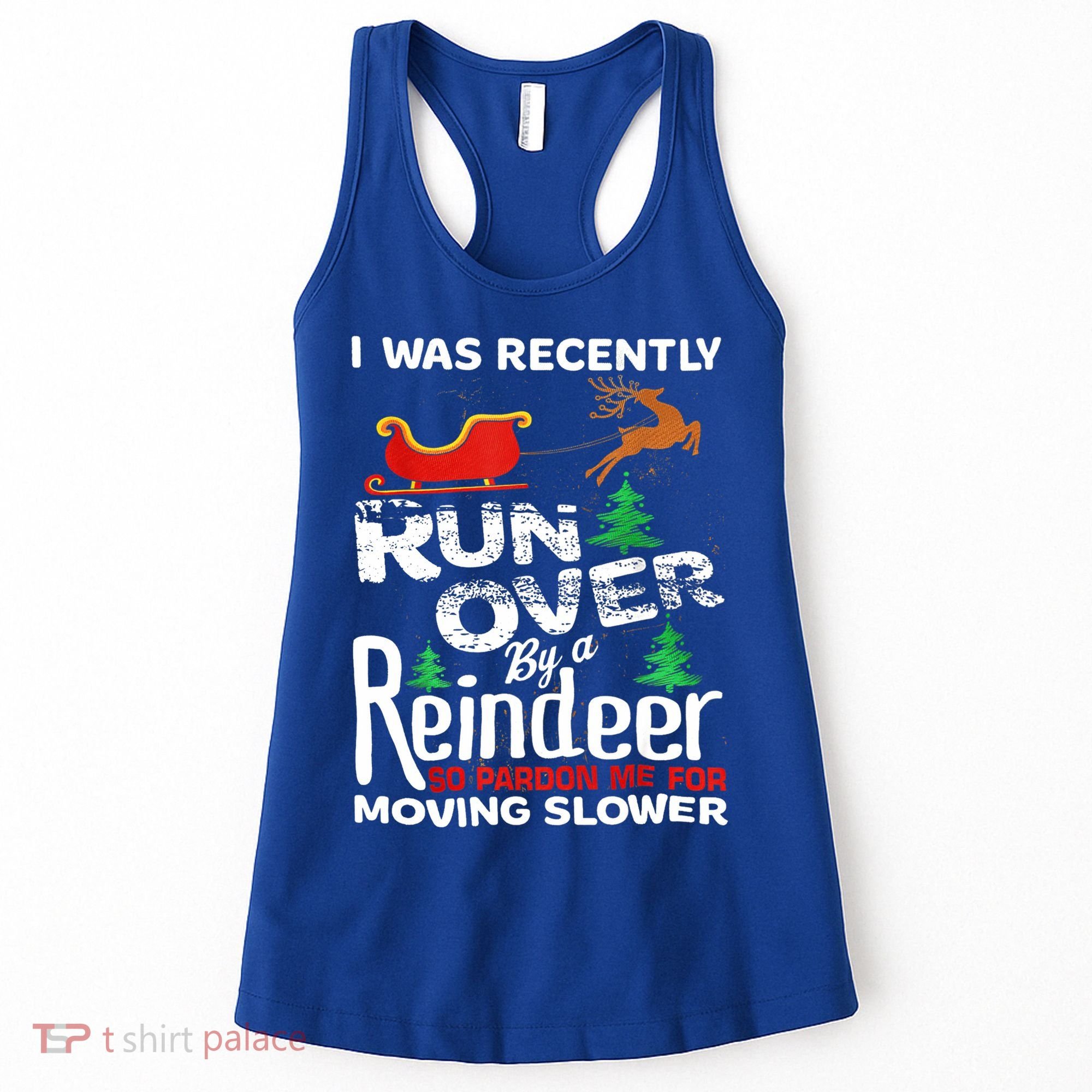 Grandma Got Run Over By A Reindeer Christmas So Pardon Me Gift Women's Tank Top