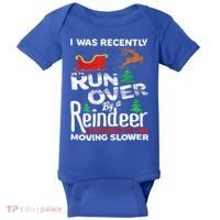 Grandma Got Run Over By A Reindeer Christmas So Pardon Me Gift Baby Bodysuit thumb 0