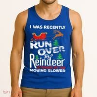 Grandma Got Run Over By A Reindeer Christmas So Pardon Me Gift Tank Top thumb 3