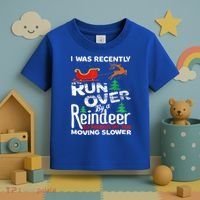 Grandma Got Run Over By A Reindeer Christmas So Pardon Me Gift Toddler T-Shirt thumb 3