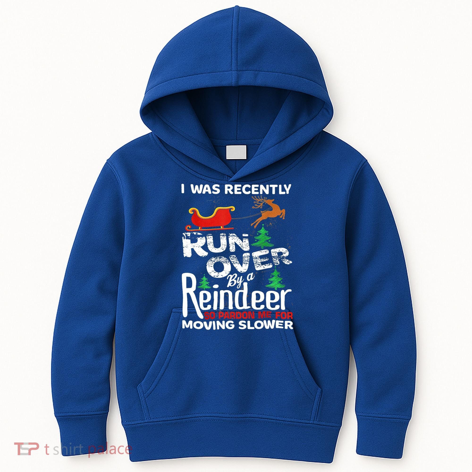 Grandma Got Run Over By A Reindeer Christmas So Pardon Me Gift Kids Hoodie