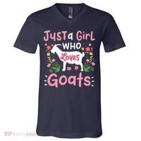 Goats Goat Rancher Farm V-Neck T-Shirt thumb 0