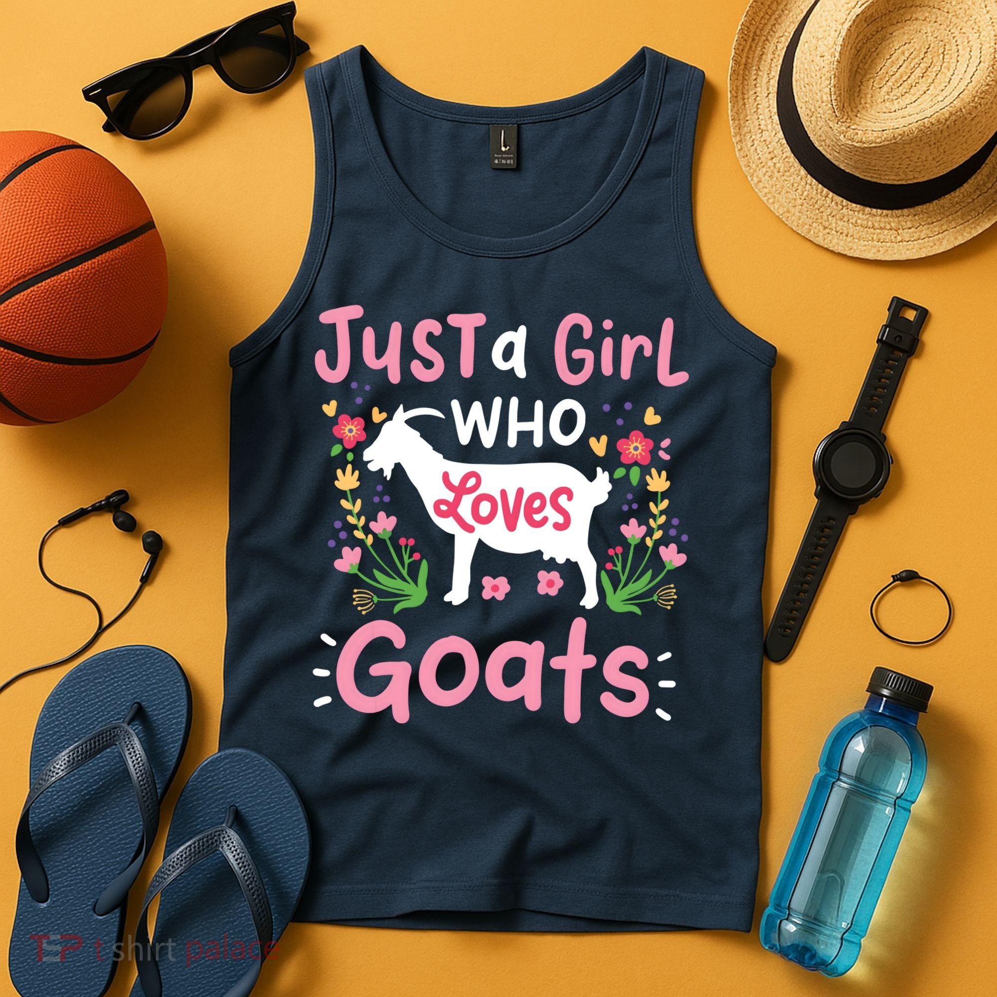 Goats Goat Rancher Farm Tank Top
