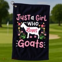 Goats Goat Rancher Farm Golf Towel thumb 1