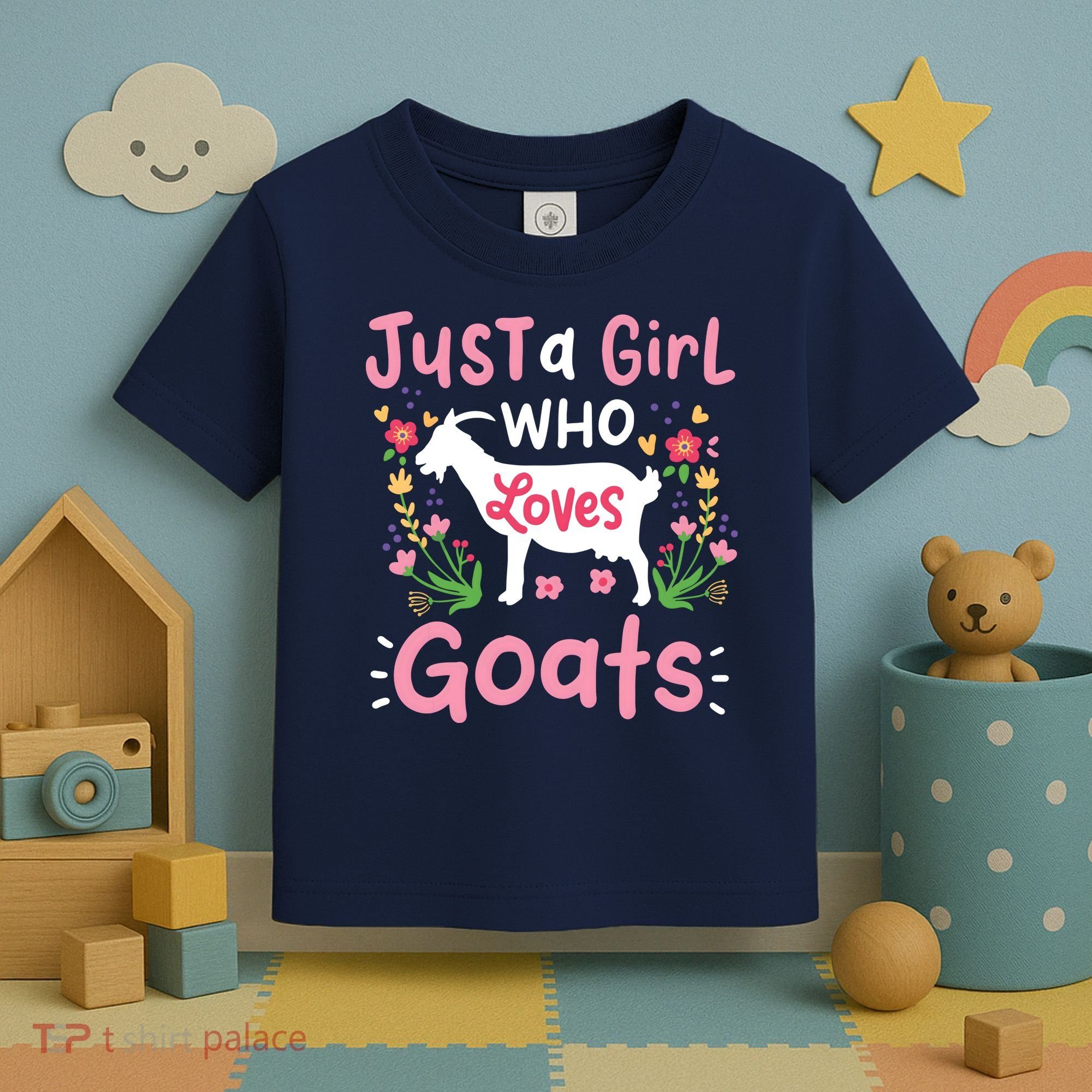 Goats Goat Rancher Farm Toddler T-Shirt