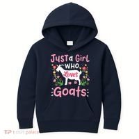 Goats Goat Rancher Farm Kids Hoodie thumb 0