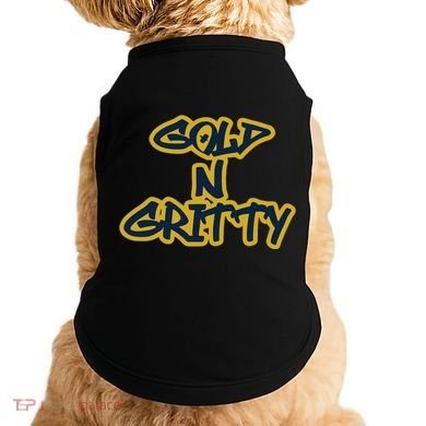 Grit Grateful Resilient Intensity Together Gold N Gritty Doggie Tank