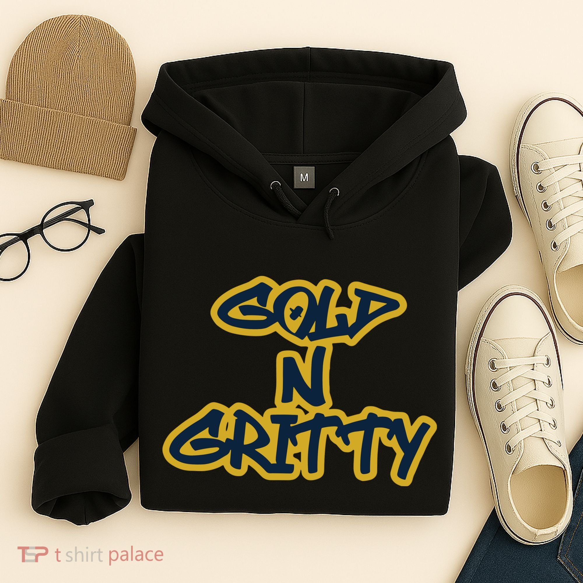 Grit Grateful Resilient Intensity Together Gold N Gritty Hoodie