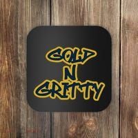 Grit Grateful Resilient Intensity Together Gold N Gritty Coaster thumb 0