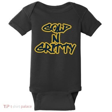 Grit Grateful Resilient Intensity Together Gold N Gritty Baby Bodysuit