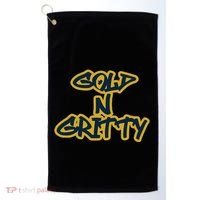 Grit Grateful Resilient Intensity Together Gold N Gritty Golf Towel thumb 0