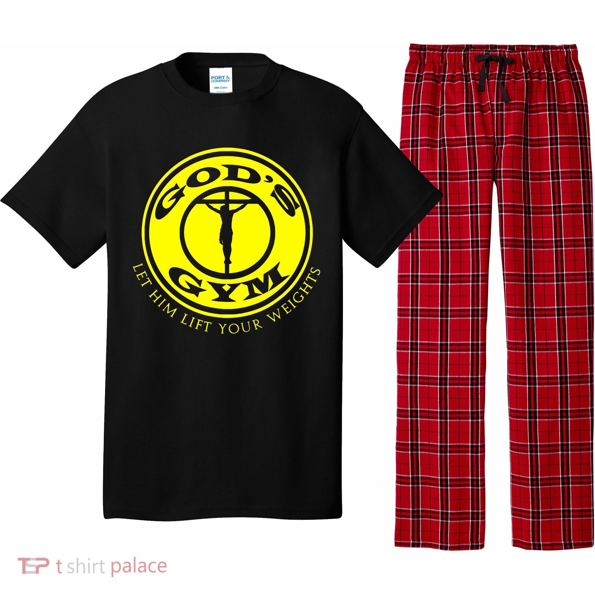Gods Gym Religion Pajama Set