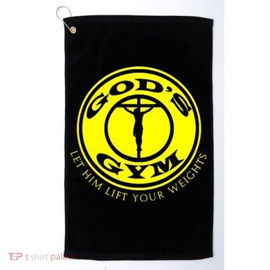 Gods Gym Religion Golf Towel