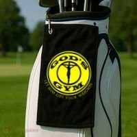 Gods Gym Religion Golf Towel thumb 2