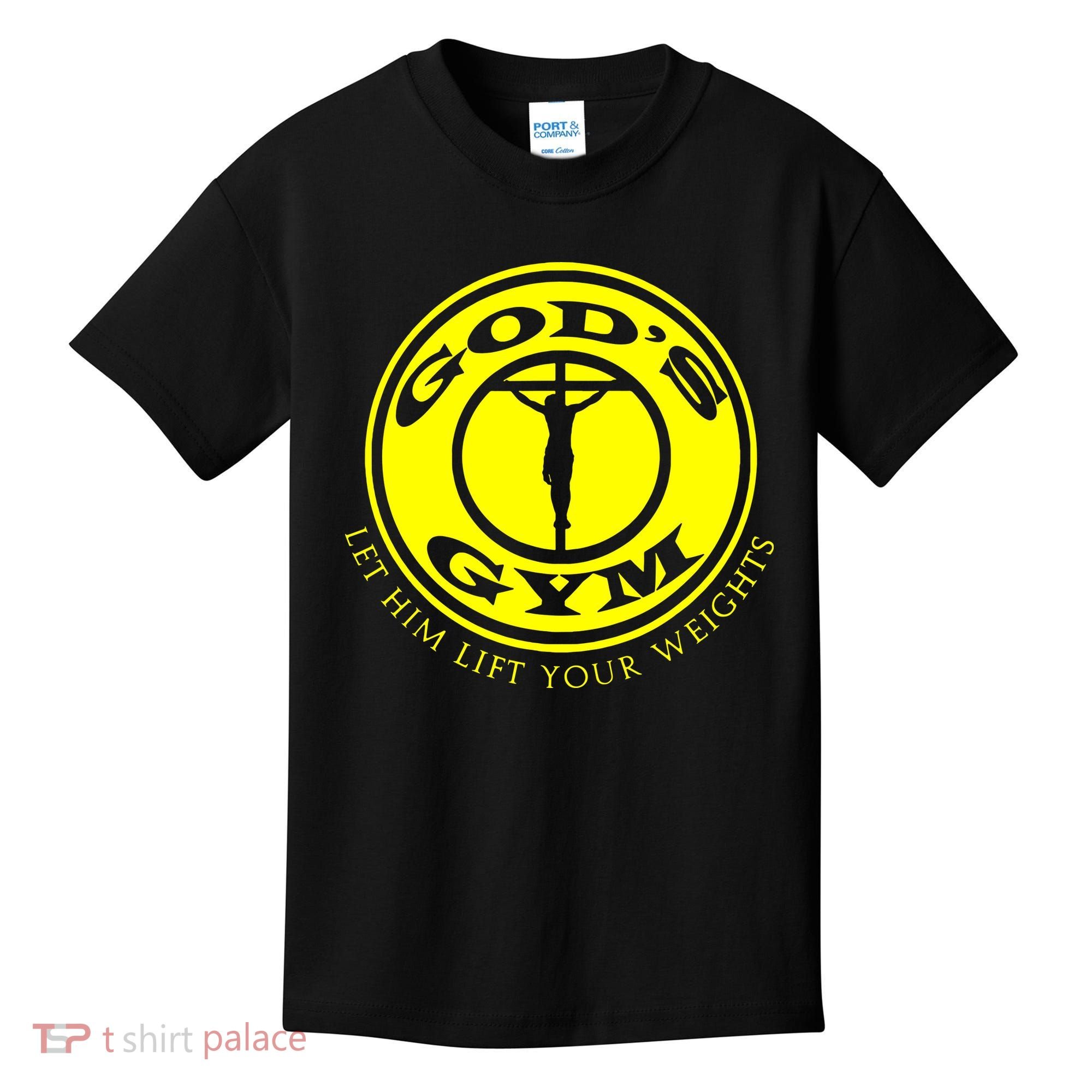 Gods Gym Religion Kids T-Shirt