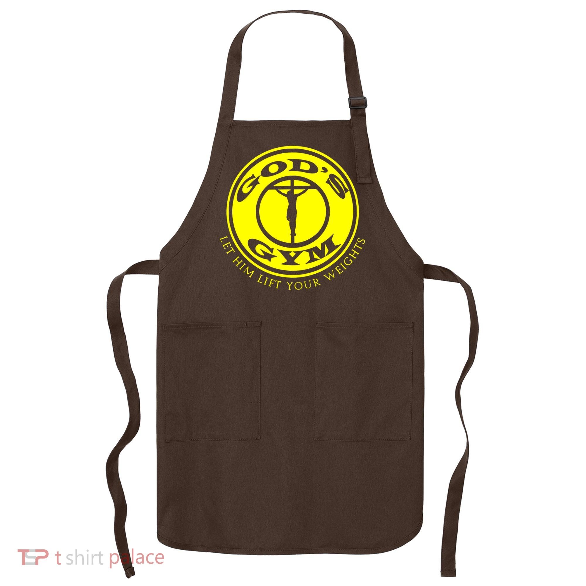 Gods Gym Religion Apron