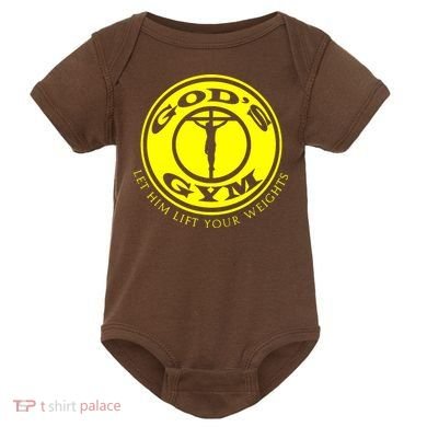 Gods Gym Religion Baby Bodysuit