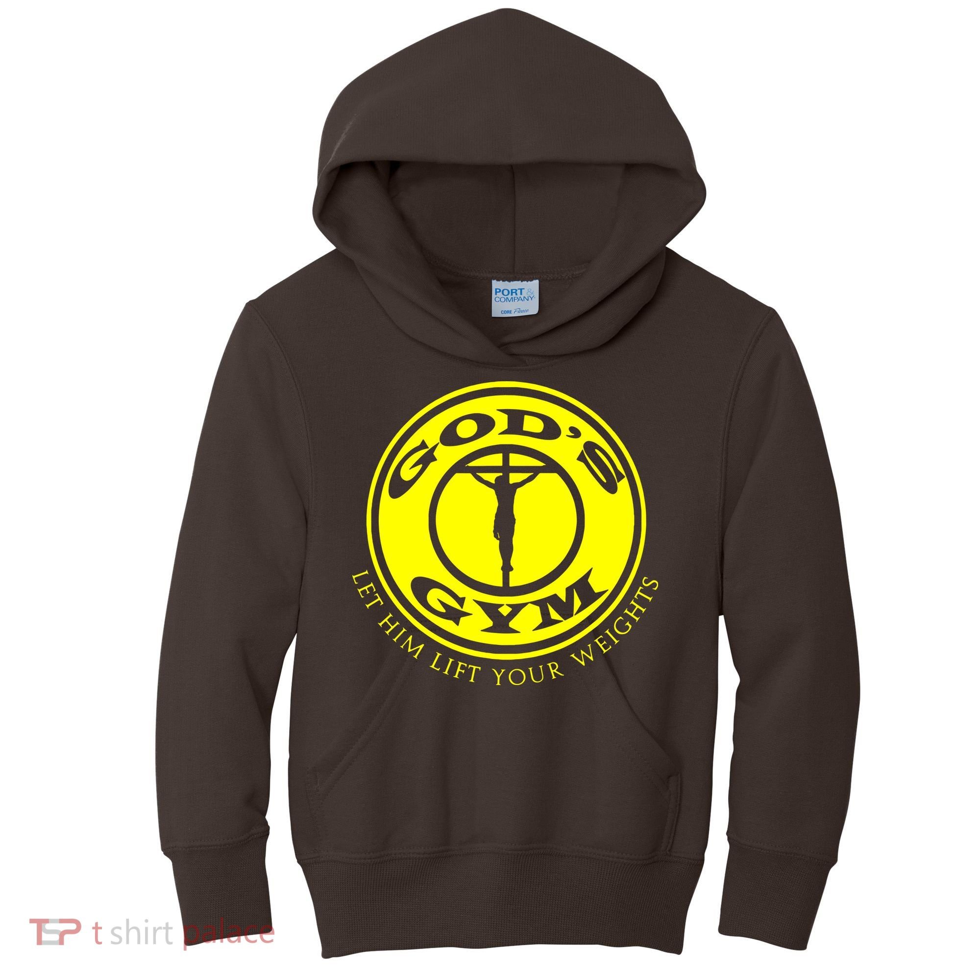 Gods Gym Religion Kids Hoodie