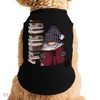 Garden Gnome Reading Books Gnomes Book Lover Gift Doggie Tank thumb 0