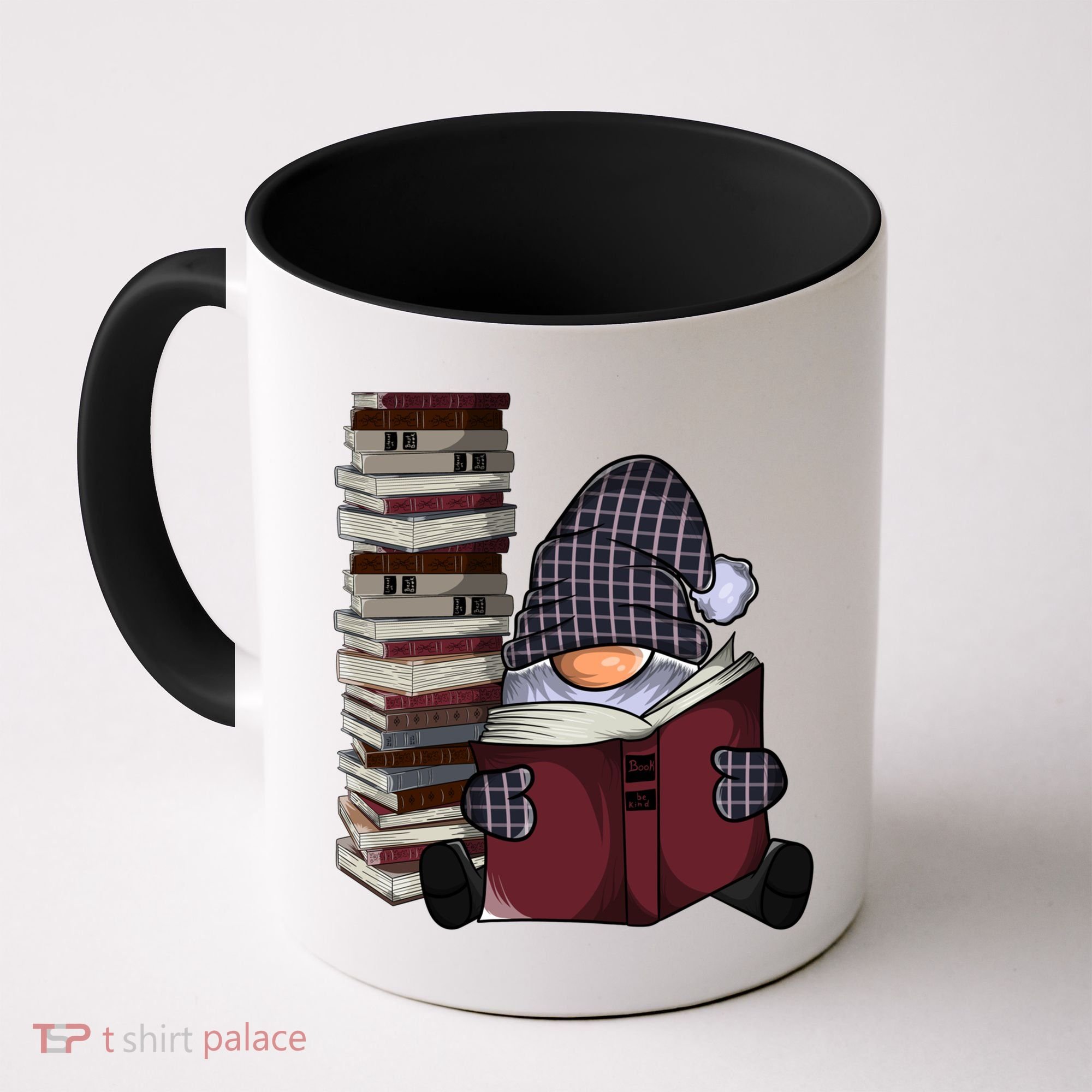 Garden Gnome Reading Books Gnomes Book Lover Gift Coffee Mug