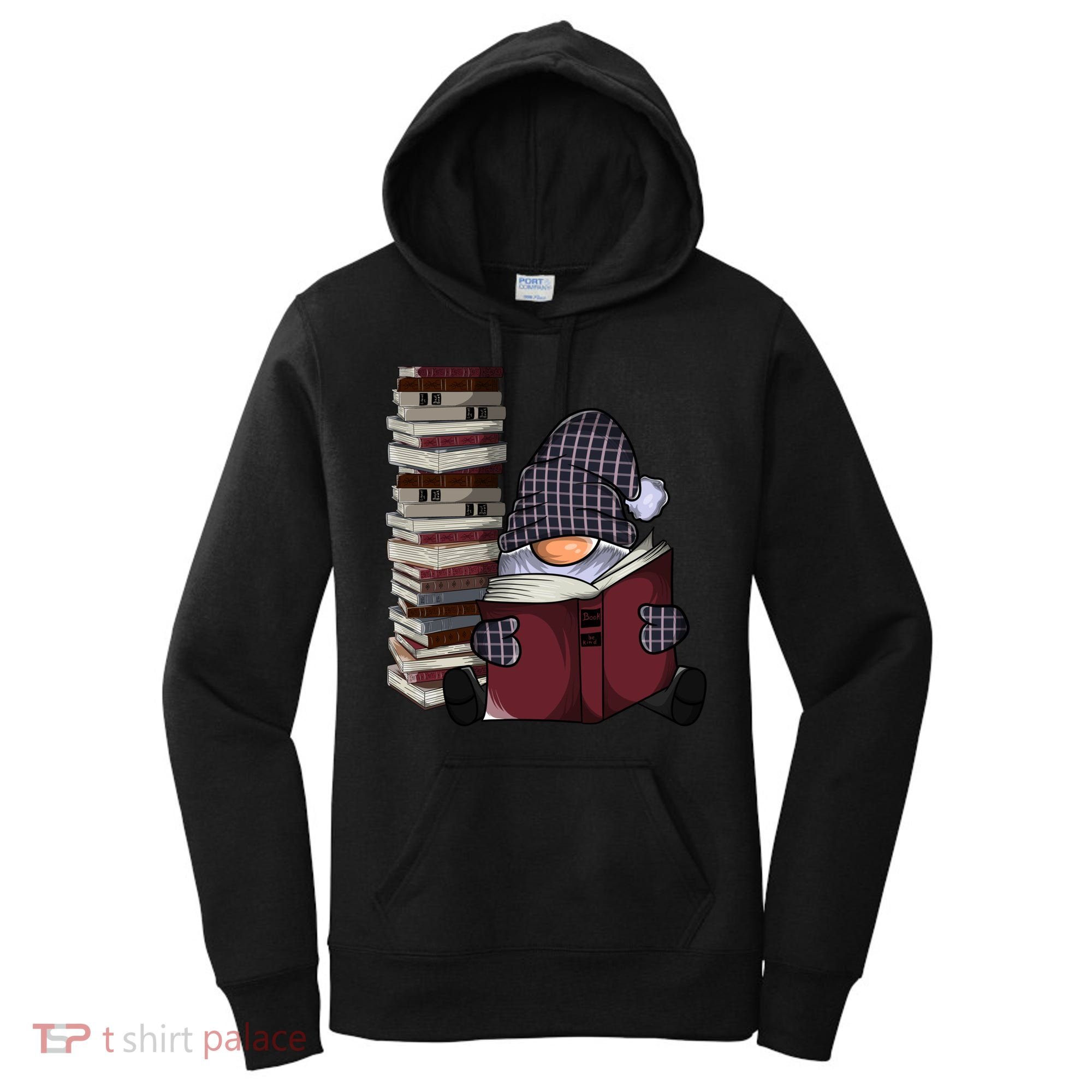 Garden Gnome Reading Books Gnomes Book Lover Gift Women's Hoodie