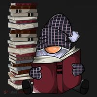 Garden Gnome Reading Books Gnomes Book Lover Gift Women's Hoodie thumb 2