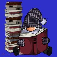 Garden Gnome Reading Books Gnomes Book Lover Gift Sweatshirt thumb 3