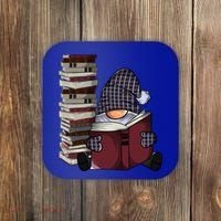 Garden Gnome Reading Books Gnomes Book Lover Gift Coaster thumb 0
