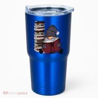Garden Gnome Reading Books Gnomes Book Lover Gift Tumbler thumb 0