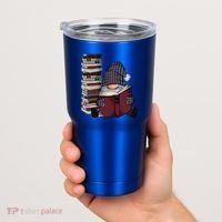 Garden Gnome Reading Books Gnomes Book Lover Gift Tumbler thumb 2